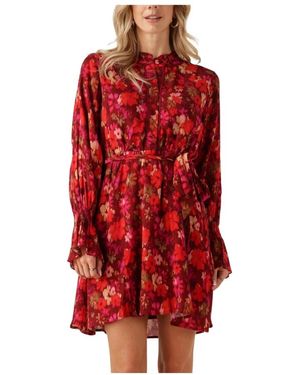 Ydence Bordeauxrote Mini-Kleid Für Frauen