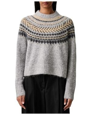 Barbour Round-Neck Knitwear - Grigio