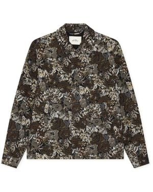 Les Deux Jassen ,Bruin ,Katoen Rose Jacquard Overshirt