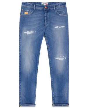 carlo colucci Slim-Fit Jeans - Azul