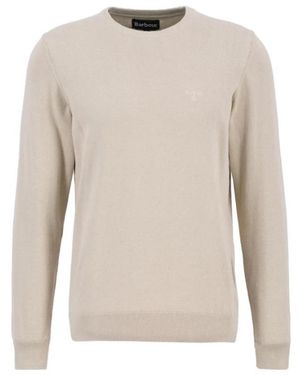 Barbour Round-Neck Knitwear - Natural