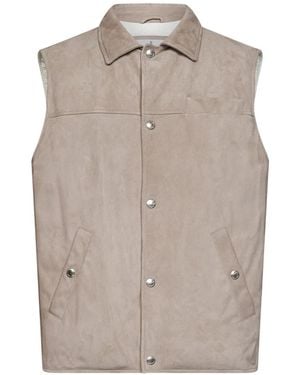 Brunello Cucinelli Jassen ,Vests - Bruin