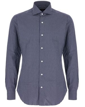 Barba Napoli Casual Shirts - Blu