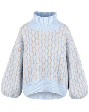 Hèst Truien & Vesten ,Veelkleurig ,Turtleneck - Blauw