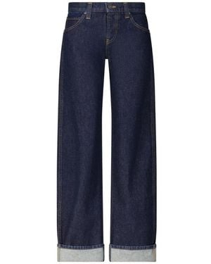 KHAITE Straight Jeans - Blauw