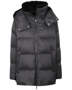 Yves Salomon Winter Jackets - Negro