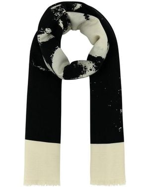 McQueen Silk Scarves - Black