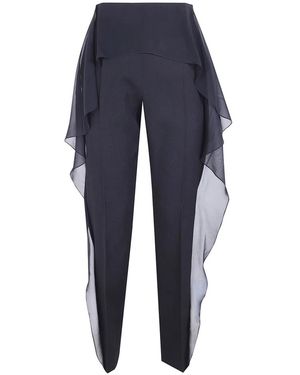 Lanvin Broeken ,Zwart ,Slim-Fit Broeken - Blauw