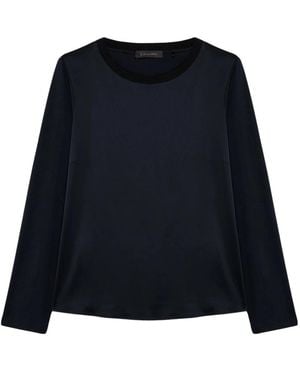 Elena Miro Long Sleeve T-Shirts - Black