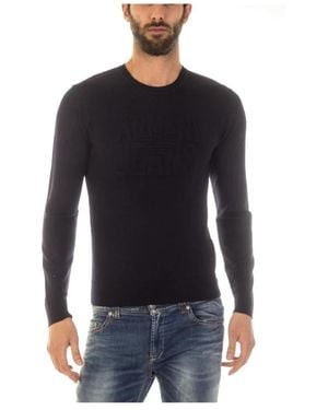 Armani Jeans Round-Neck Knitwear - Black