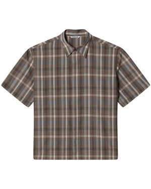 AURALEE Short Sleeve Shirts - Gray