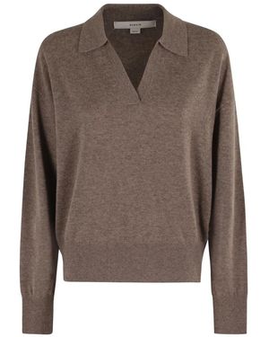 REMAIN Birger Christensen V-Neck Knitwear - Marrone