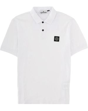 Stone Island Polo Shirts - White