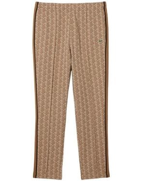 Lacoste Pantalone Tuta Monogram - Naturel