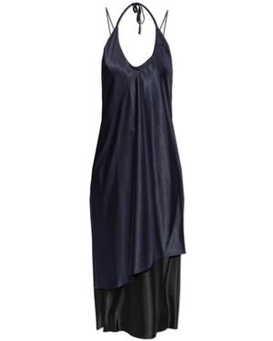 Vetements Double-Layered Slip Dress - Blau