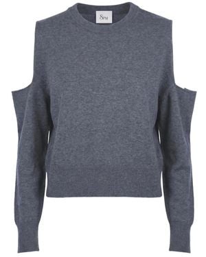 8pm Round-Neck Knitwear - Bleu