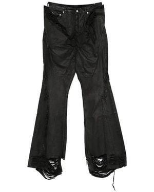 Rick Owens Temple Slivered Bootcut Jeans - Schwarz