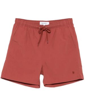 Norse Projects Badeshorts - Rot