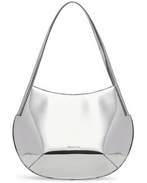 Jil Sander Kante Schoudertas - Metallic
