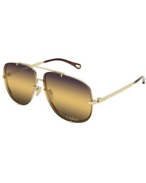 Chloé Aviator Zonnebril - Metallic