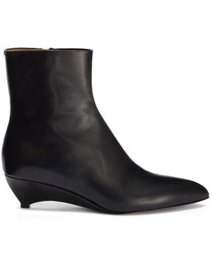 Jil Sander Arc Enkellaars - Zwart