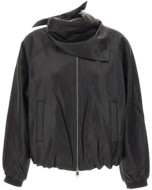 Birgitte Herskind Leather Jackets - Negro