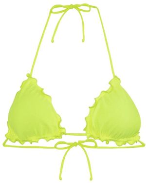 ME FUI Badmode ,Geel ,Fluorescerende Gele Driehoek Bh Ruche