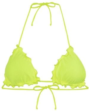 ME FUI Badmode ,Geel ,Fluorescerende Gele Driehoek Bh Ruche
