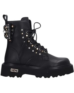 Cult Lace-Up Boots - Nero