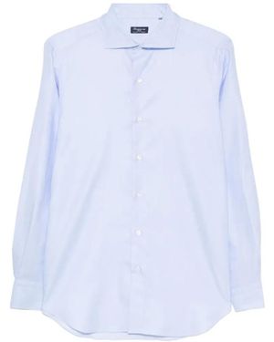 Finamore 1925 Overhemden ,Blauw ,Shirts