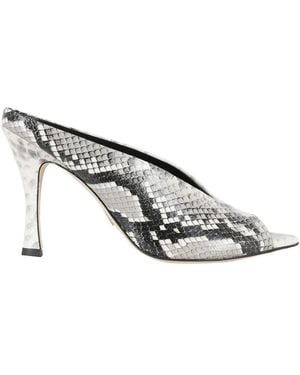 Giampaolo Viozzi Heeled Mules - White