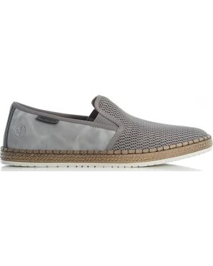 Rieker Stilvolle graue Espadrilles für Erwachsene