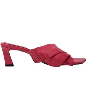 Reike Nen Heeled Mules - Rojo