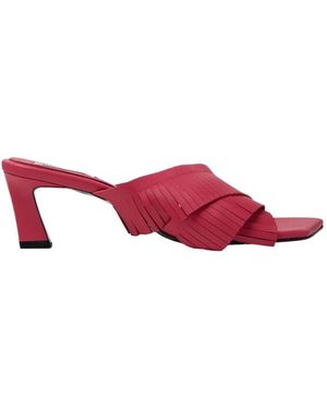 Reike Nen Heeled Mules - Rosso