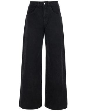 ICON DENIM Wide Jeans - Nero