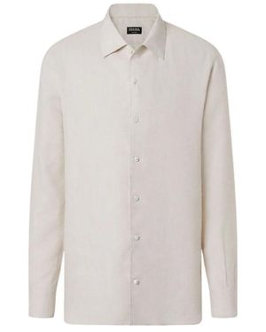 ZEGNA Lange Mouwen Overhemd - Wit