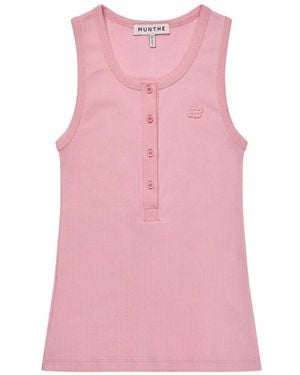 Munthe Sleeveless Tops - Pink