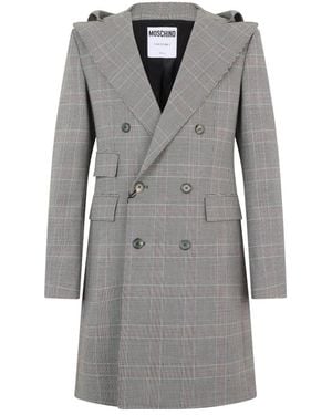 Moschino Double-Breasted Coats - Grey