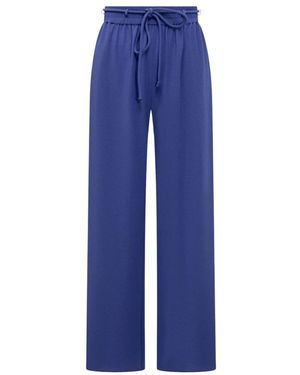 Emporio Armani Wide Trousers - Blue