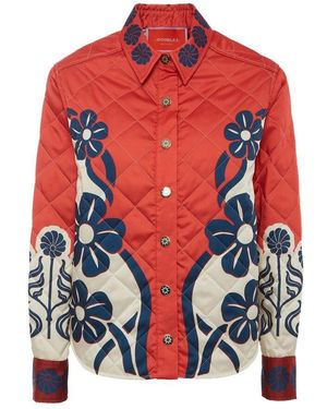La DoubleJ Edie liberty era jacke,edie jacke (placée), sommerjacke mit liberty-inspiriertem motiv - Rot