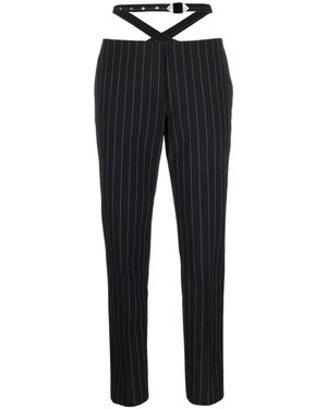 The Attico Slim-Fit Trousers - Black