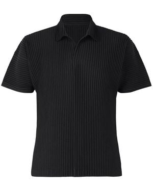 Issey Miyake Polo Shirts - Black