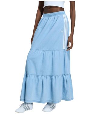 adidas Zomerse Denim Rok - Blauw