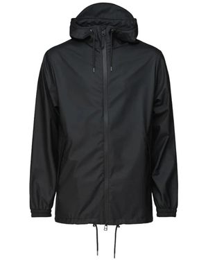 Rains Storm Breaker Wasserdichter Mantel - Schwarz