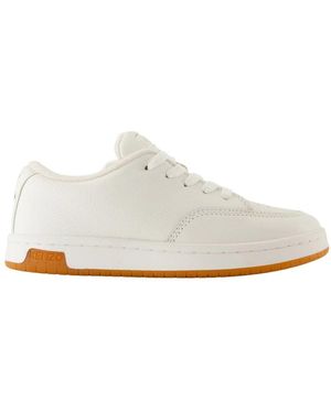 KENZO Schoenen ,Wit ,Leer Witte Leren Lage Sneakers