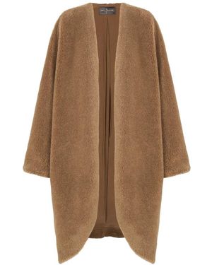 Cortana Jassen ,Bruin ,Oversized Jas Van Imitatiebont