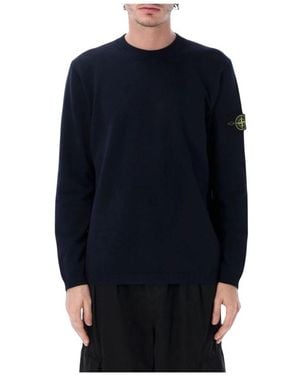 Stone Island Round-Neck Knitwear - Blu