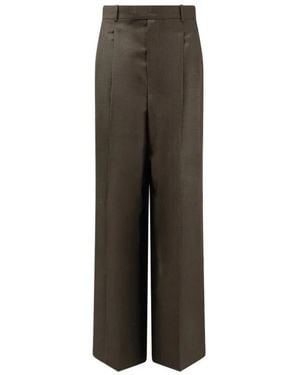 Loro Piana Wide Trousers - Marrón