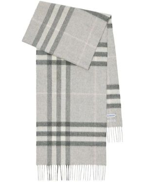 Burberry Check Cashmere Scarf - Grau
