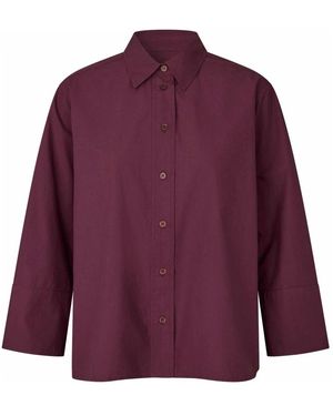 Masai Overhemden ,Bruin ,Shirts - Paars